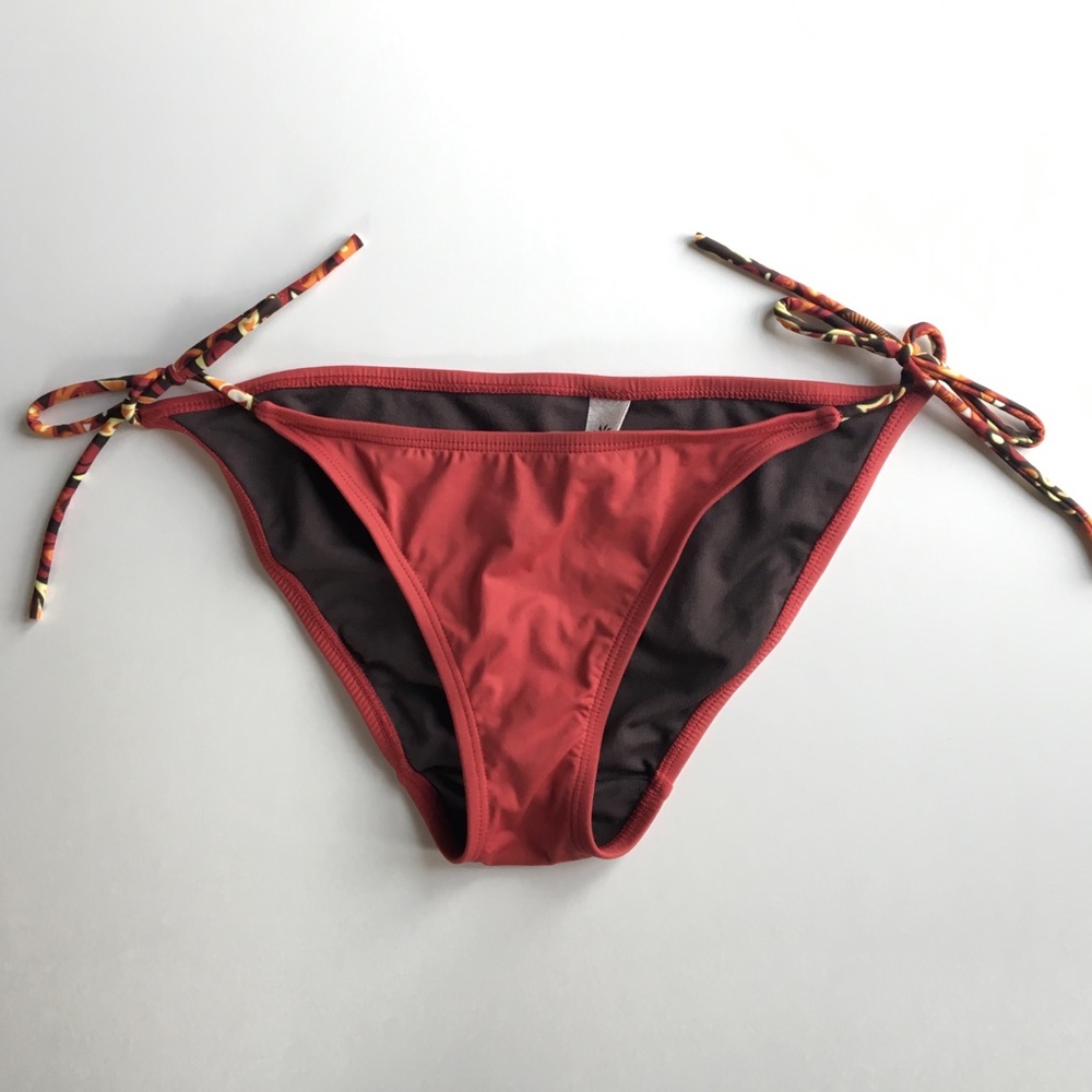 Athleta String Bikini Rust Color Size Small
